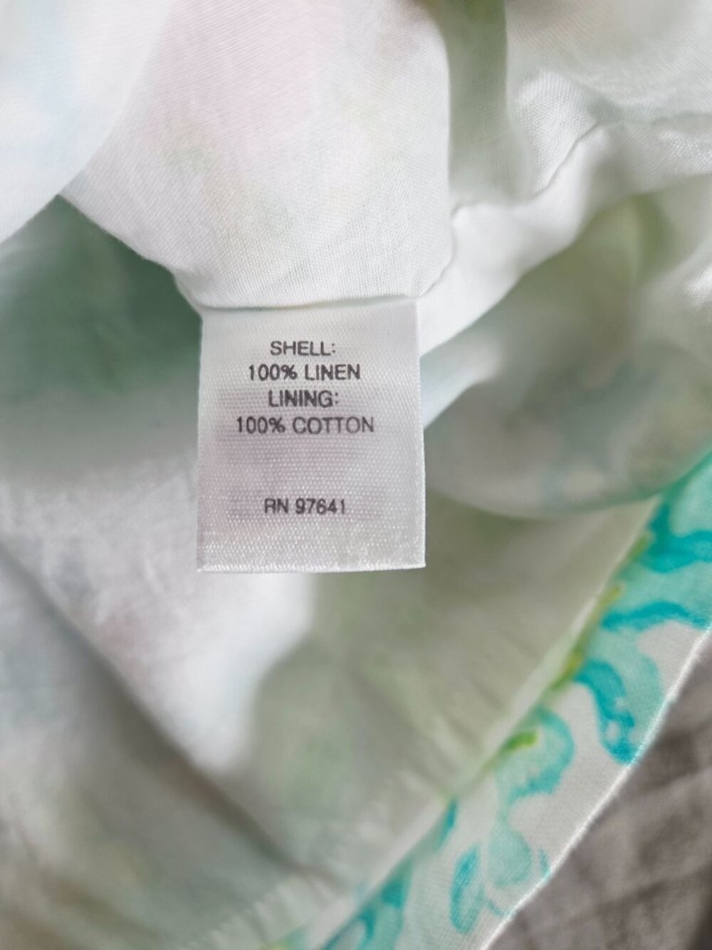 J. Jill Love Linen Sleeveless V-Neck Dress XL Petite Green Aqua Sea Turtle Print - Picture 4 of 13
